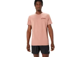 Shirts met korte mouwen|Bovenkleding>ASICS CHEST LOGO SS TEE Umeboshi/Antique Red