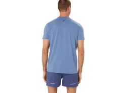 Shirts met korte mouwen|Bovenkleding>ASICS LOGO SS TEE Denim Blue/Thunder Blue