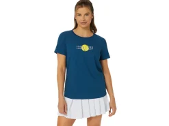 Kleding|Kleding>ASICS CLASSIC GRAPHIC TEE Mako Blue