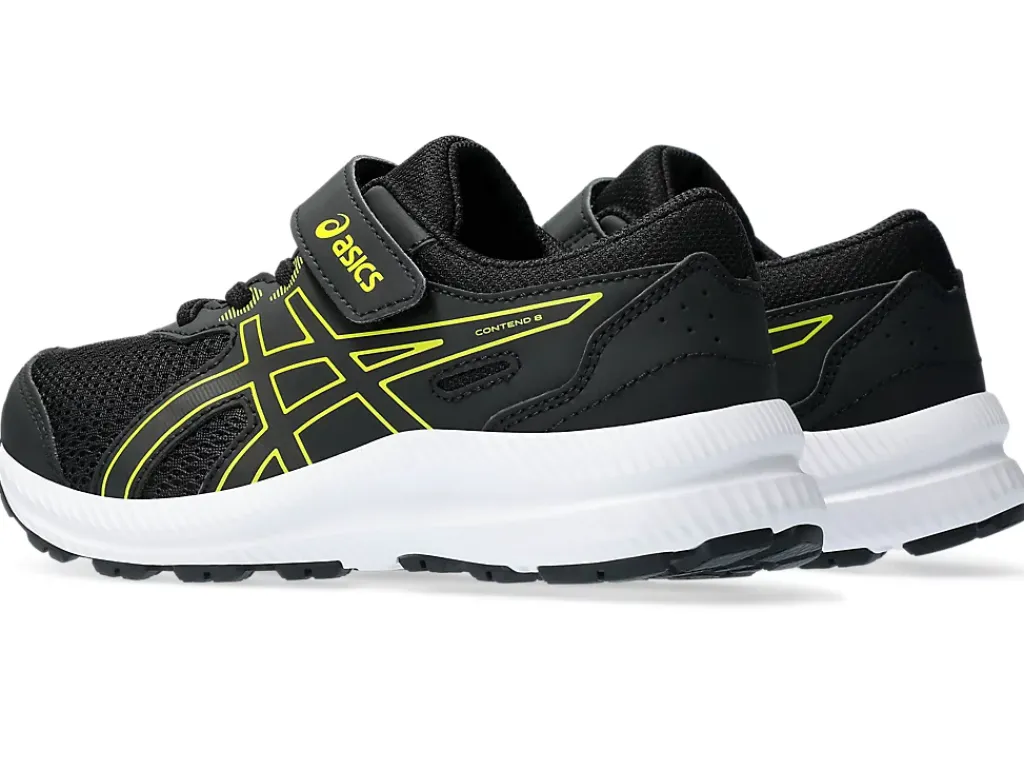 Hardloopschoenen|Hardlopen>ASICS CONTEND 8 PS Black/Bright Yellow