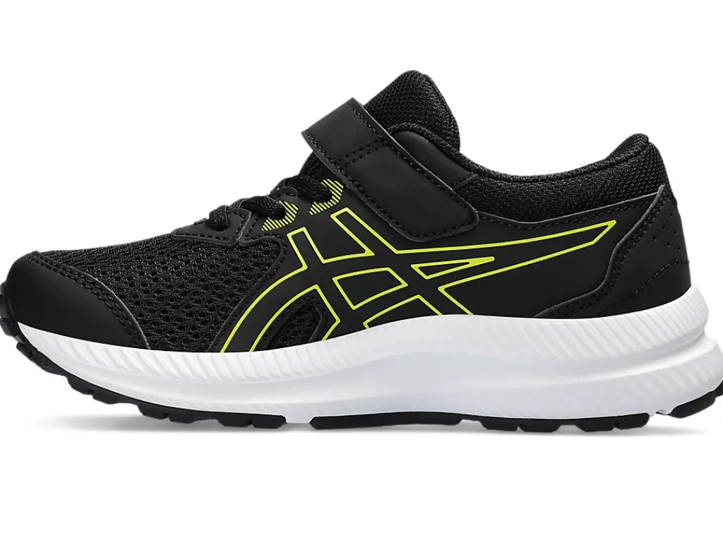 Hardloopschoenen|Hardlopen>ASICS CONTEND 8 PS Black/Bright Yellow