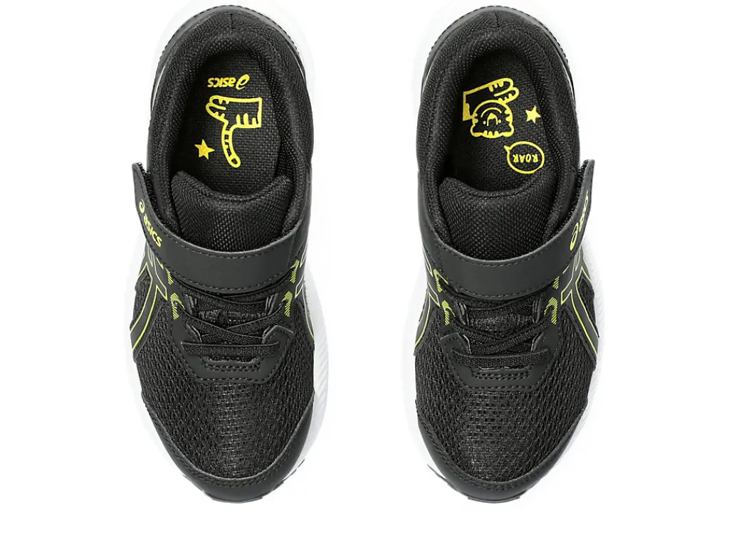 Hardloopschoenen|Hardlopen>ASICS CONTEND 8 PS Black/Bright Yellow