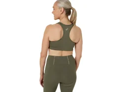 Kleding|Hardlopen>ASICS CORE LOGO BRA Mantle Green/Olive Grey