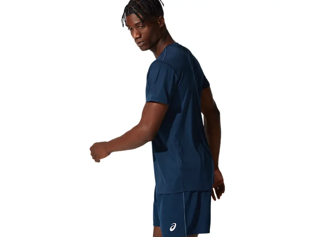 Kleding|Hardlopen>ASICS CORE TOP French Blue/Brilliant White