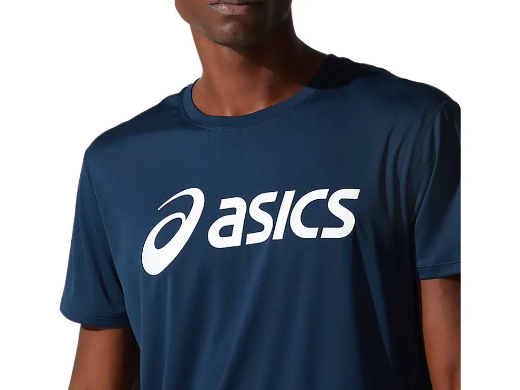 Kleding|Hardlopen>ASICS CORE TOP French Blue/Brilliant White