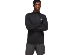 Kleding|Hardlopen>ASICS CORE LS 1/2 ZIP TOP Performance Black
