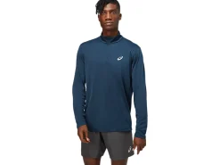 Kleding|Hardlopen>ASICS CORE LS 1/2 ZIP TOP French Blue