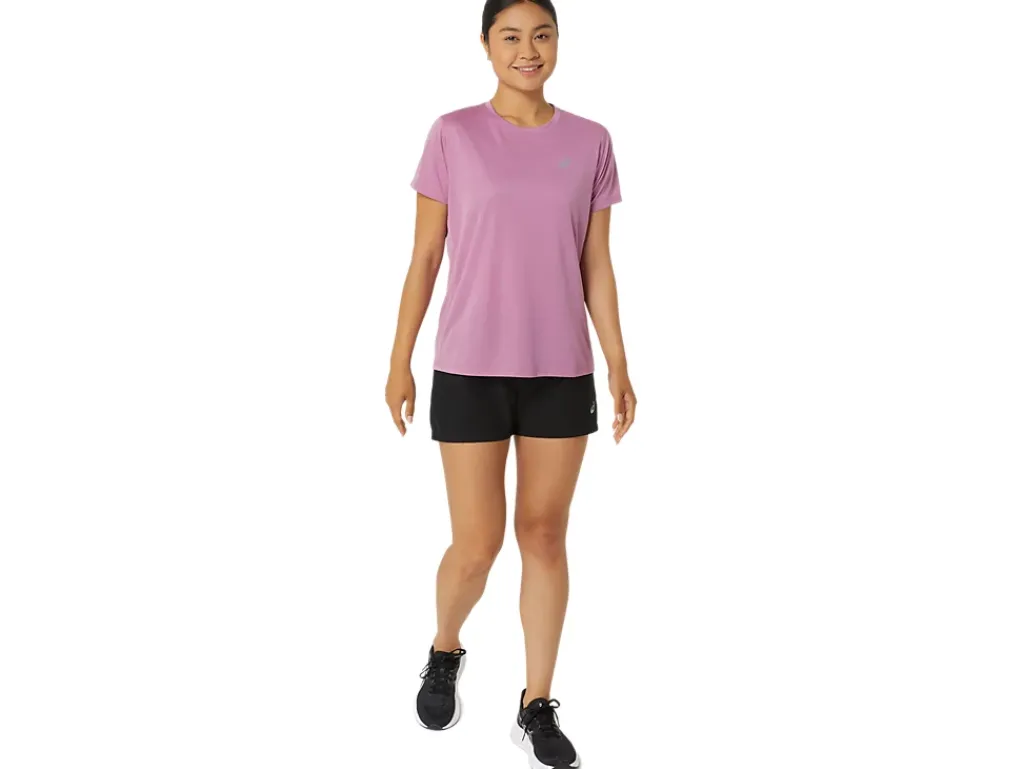 Kleding|Hardlopen>ASICS CORE SS TOP Soft Berry