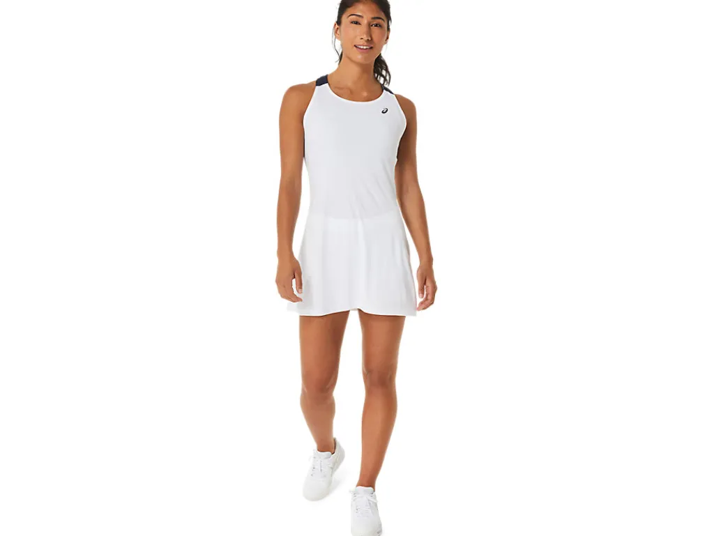 Kleding|Tennis>ASICS COURT DRESS Brilliant White/Midnight