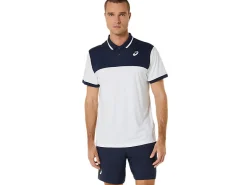 Kleding|Tennis>ASICS COURT POLO SHIRT Brilliant White/Midnight