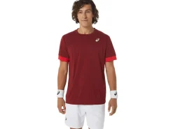 Kleding|Tennis>ASICS COURT SS TOP Beet Juice/Classic Red