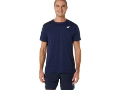 Kleding|Tennis>ASICS COURT STRIPE SS TOP Midnight