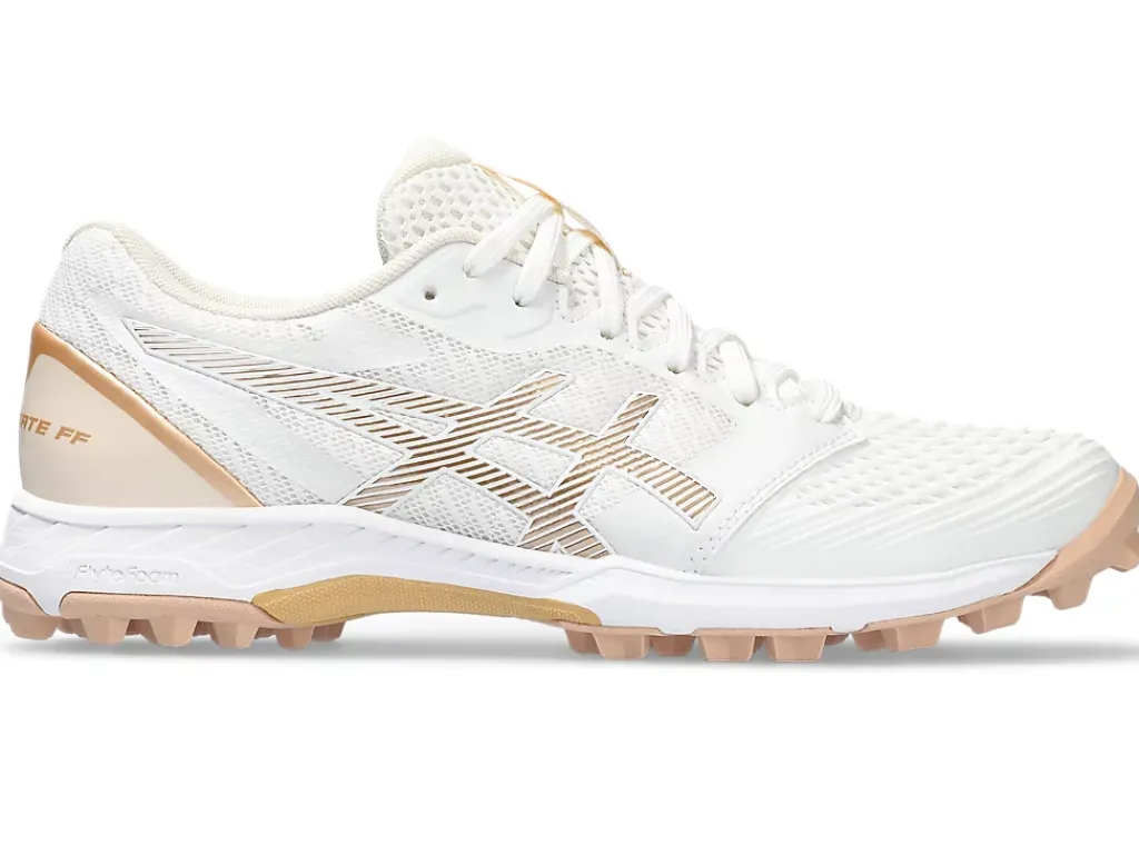 Hockey|Schoenen>ASICS FIELD ULTIMATE FF 2 White/Champagne
