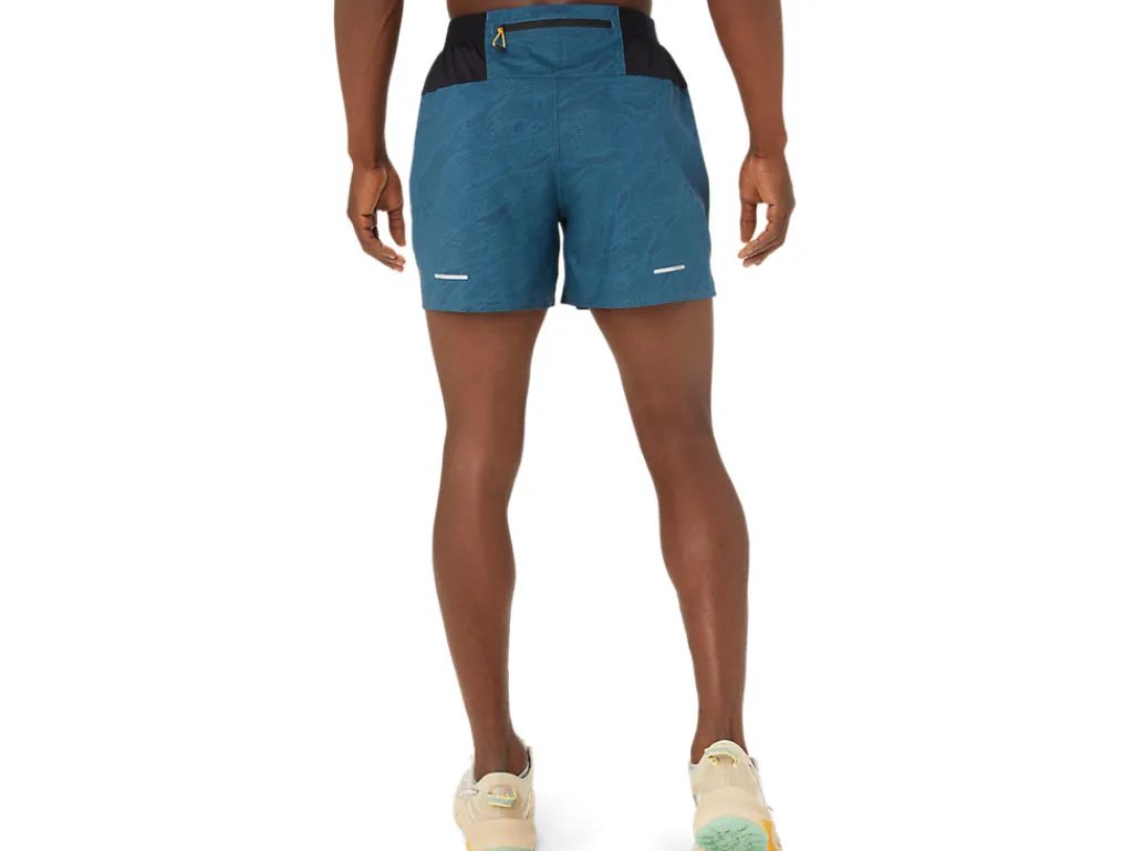 Kleding|Trail running>ASICS FUJITRAIL ALL OVER PRINT 5IN SHORT Magnetic Blue/Performance Black