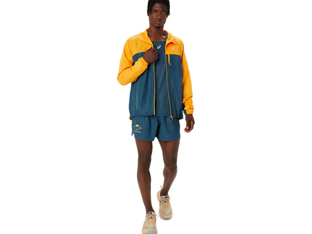 Kleding|Trail running>ASICS FUJITRAIL ALL OVER PRINT 5IN SHORT Magnetic Blue/Performance Black