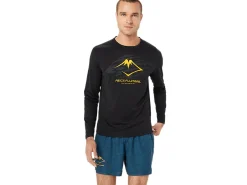 Kleding|Trail running>ASICS FUJITRAIL LOGO LS TOP Performance Black/Carbon/ Fellow Yellow
