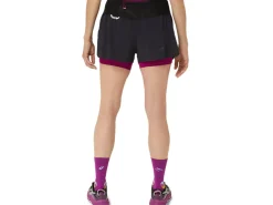 Kleding|Trail running>ASICS FUJITRAIL 2-N-1 SHORT Performance Black/Blackberry