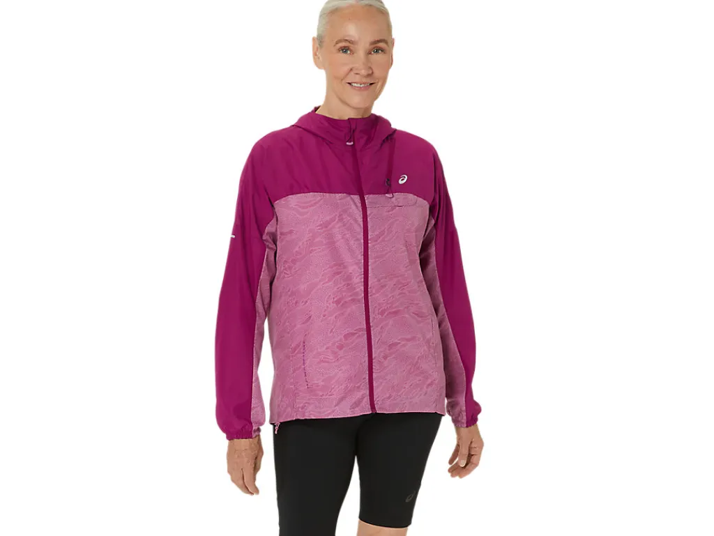 Kleding|Trail running>ASICS FUJITRAIL PACKABLE JACKET Soft Berry/Blackberry