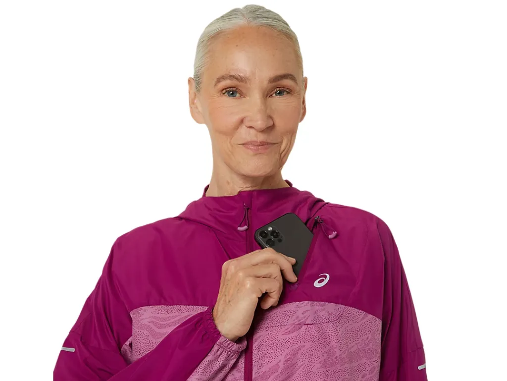 Kleding|Trail running>ASICS FUJITRAIL PACKABLE JACKET Soft Berry/Blackberry