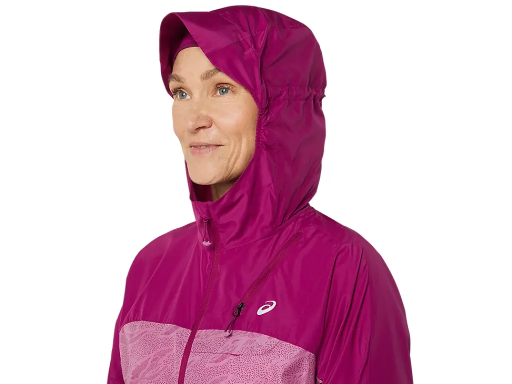 Kleding|Trail running>ASICS FUJITRAIL PACKABLE JACKET Soft Berry/Blackberry