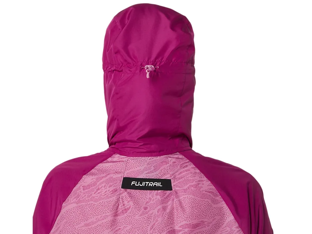 Kleding|Trail running>ASICS FUJITRAIL PACKABLE JACKET Soft Berry/Blackberry