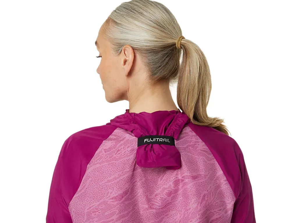 Kleding|Trail running>ASICS FUJITRAIL PACKABLE JACKET Soft Berry/Blackberry