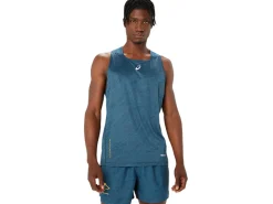 Kleding|Trail running>ASICS FUJITRAIL SINGLET Magnetic Blue