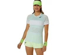 Kleding|Shirts met korte mouwen>ASICS GAME SS TOP Pale Blue