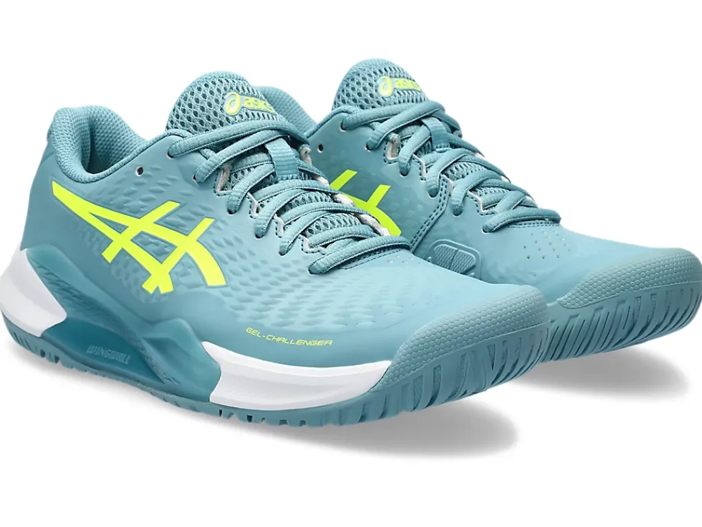 Tennisschoenen|Tennis>ASICS GEL-CHALLENGER 14 Gris Blue/Safety Yellow