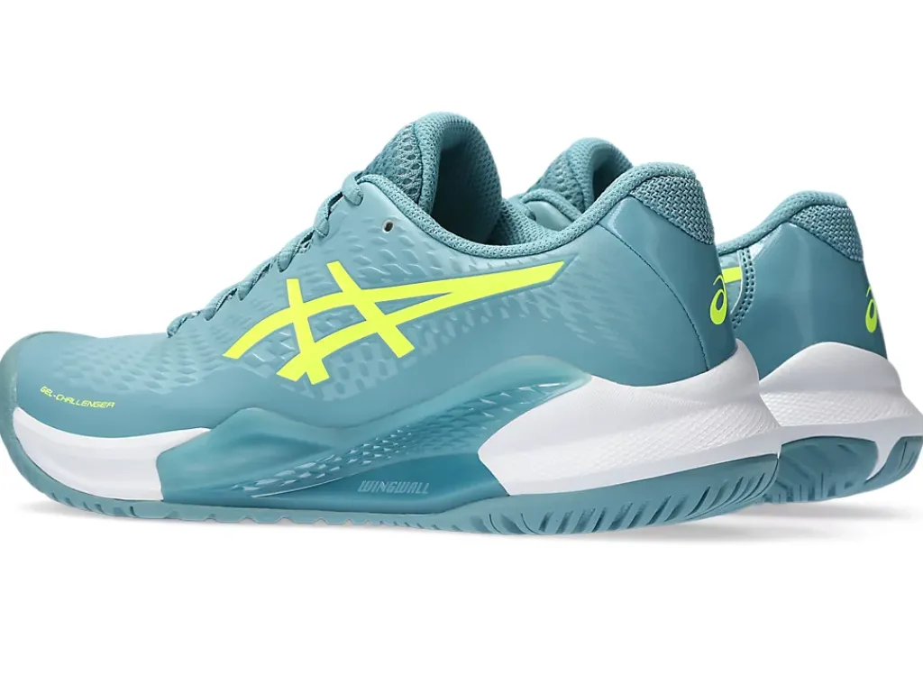 Tennisschoenen|Tennis>ASICS GEL-CHALLENGER 14 Gris Blue/Safety Yellow