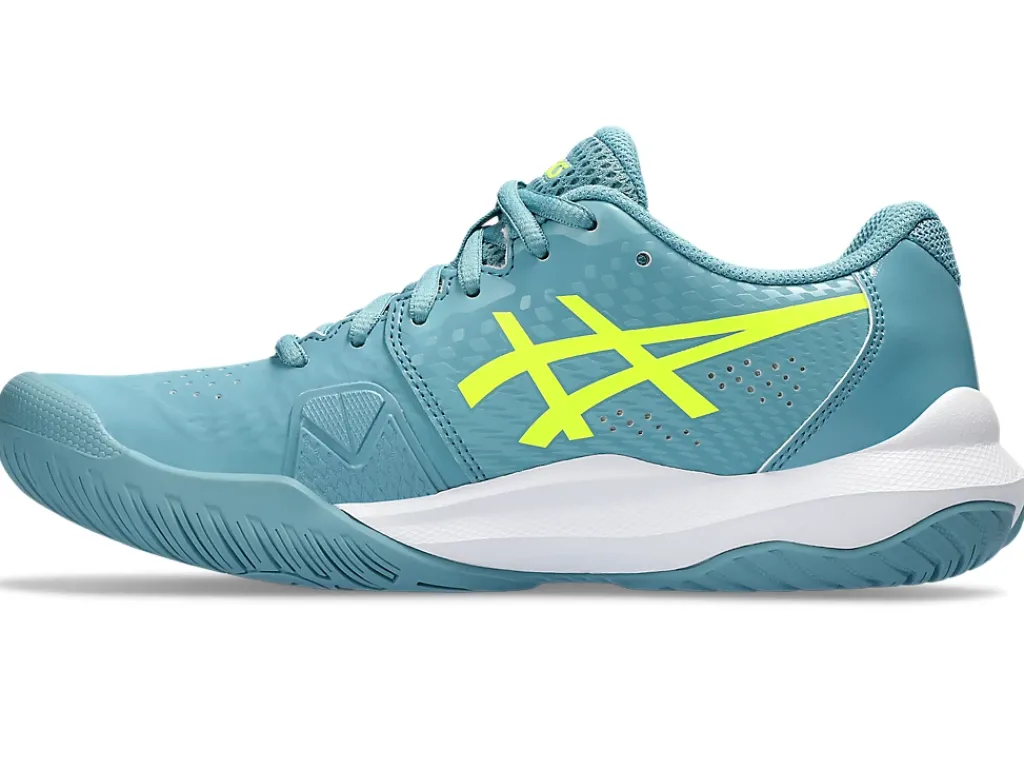 Tennisschoenen|Tennis>ASICS GEL-CHALLENGER 14 Gris Blue/Safety Yellow