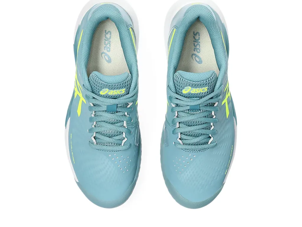 Tennisschoenen|Tennis>ASICS GEL-CHALLENGER 14 Gris Blue/Safety Yellow