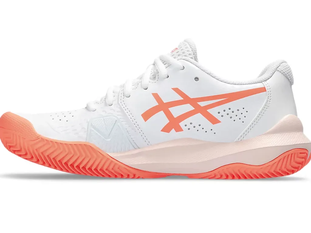 Tennisschoenen|Tennis>ASICS GEL-CHALLENGER 14 CLAY White/Sun Coral