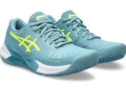 Tennisschoenen|Tennis>ASICS GEL-CHALLENGER 14 CLAY Gris Blue/Safety Yellow
