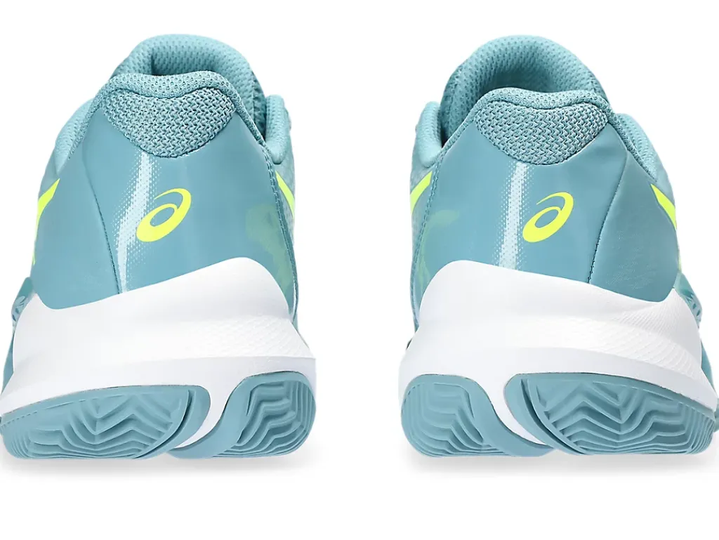 Tennisschoenen|Tennis>ASICS GEL-CHALLENGER 14 CLAY Gris Blue/Safety Yellow