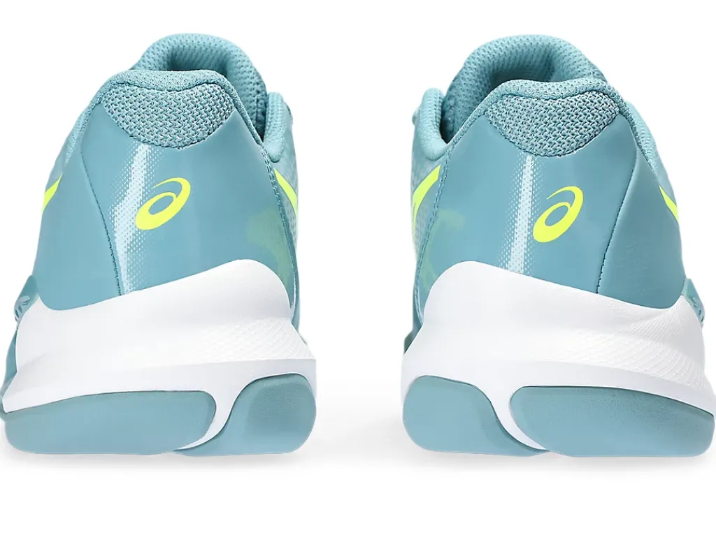 Tennisschoenen|Tennis>ASICS GEL-CHALLENGER 14 INDOOR Gris Blue/Safety Yellow