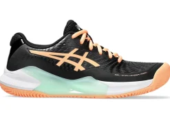 Padel|Padel>ASICS GEL-CHALLENGER 14 PADEL Black/Bright Sunstone