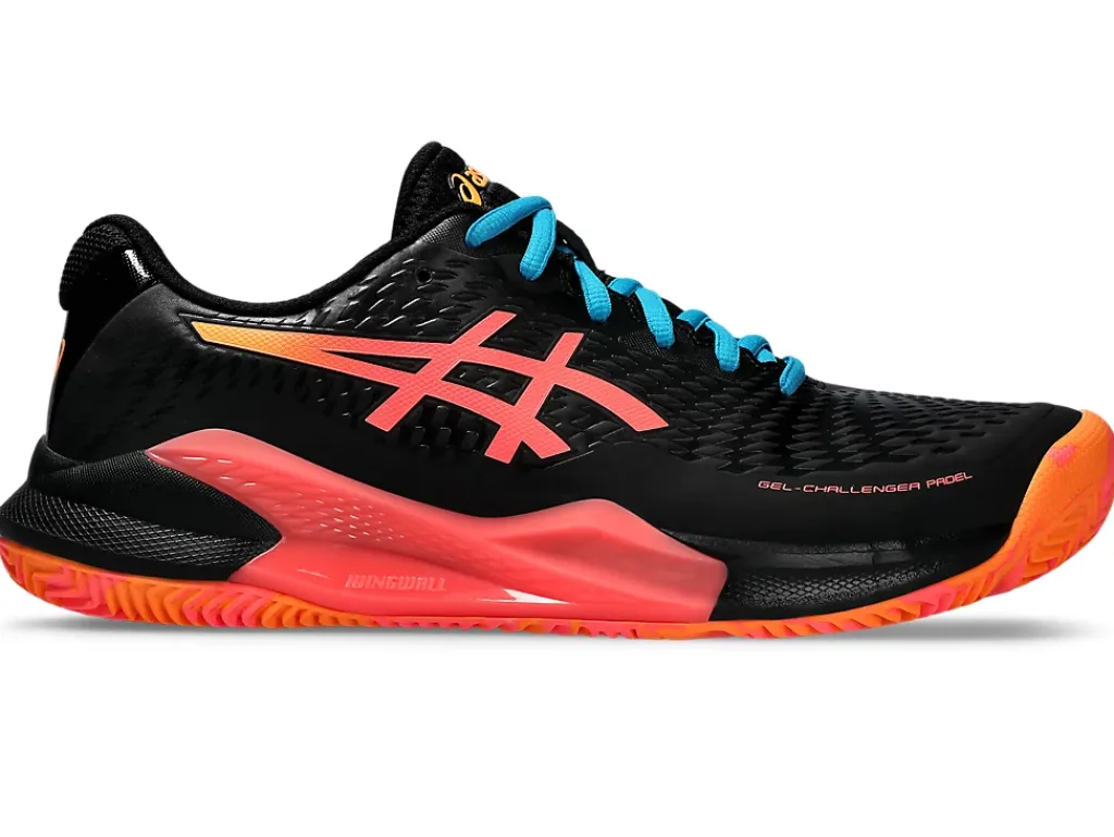 Padel|Padel>ASICS GEL-CHALLENGER 14 PADEL Black/Blazing Coral