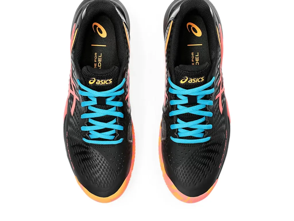 Padel|Padel>ASICS GEL-CHALLENGER 14 PADEL Black/Blazing Coral
