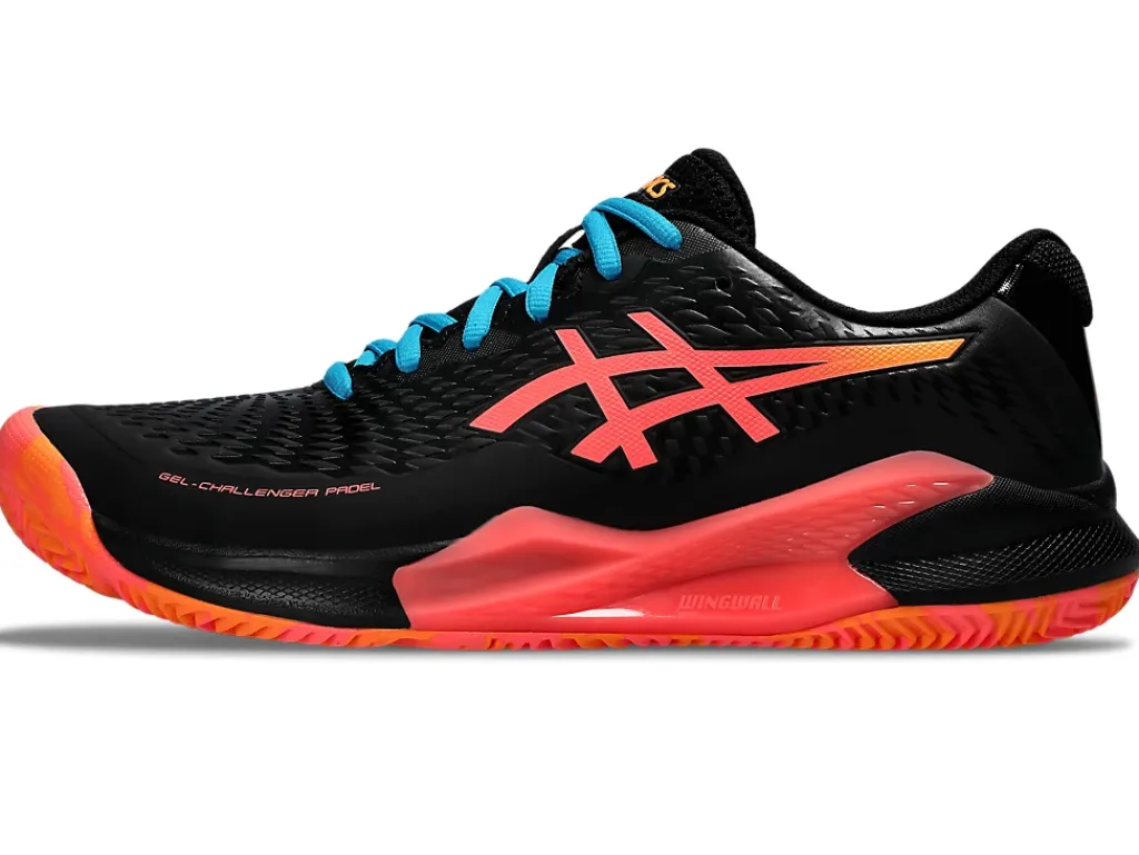 Padel|Padel>ASICS GEL-CHALLENGER 14 PADEL Black/Blazing Coral