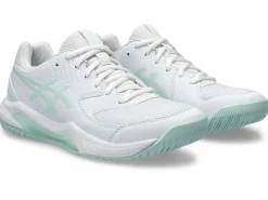 Tennisschoenen|Tennis>ASICS GEL-DEDICATE 8 White/Pale Blue