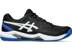 Tennisschoenen|Tennis>ASICS GEL-DEDICATE 8 CLAY Black/Tuna Blue