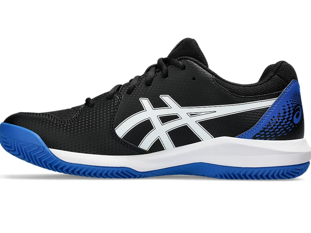 Tennisschoenen|Tennis>ASICS GEL-DEDICATE 8 CLAY Black/Tuna Blue