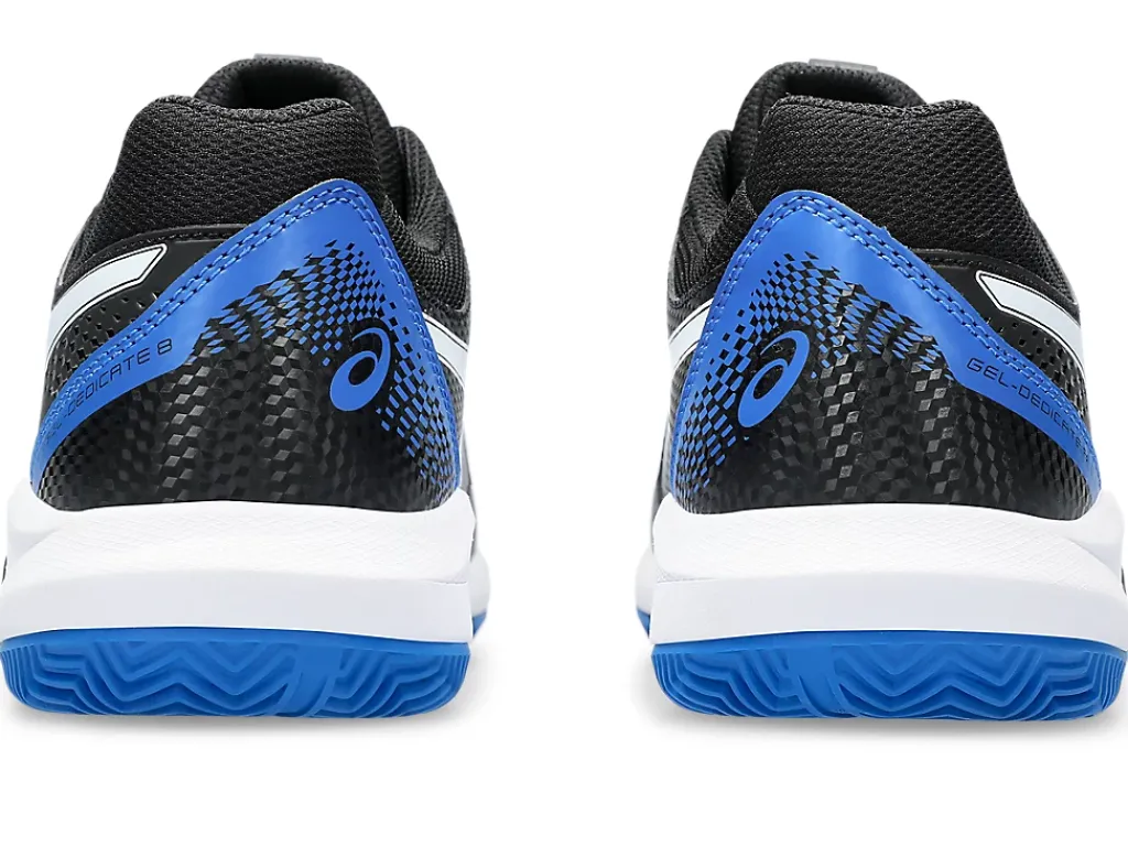 Tennisschoenen|Tennis>ASICS GEL-DEDICATE 8 CLAY Black/Tuna Blue