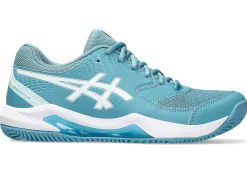Tennisschoenen|Tennis>ASICS GEL-DEDICATE 8 CLAY Gris Blue/White
