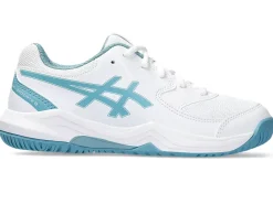 Tennisschoenen|Tennis>ASICS GEL-DEDICATE 8 GS White/Gris Blue