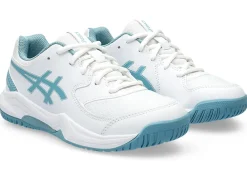 Tennisschoenen|Tennis>ASICS GEL-DEDICATE 8 GS White/Gris Blue