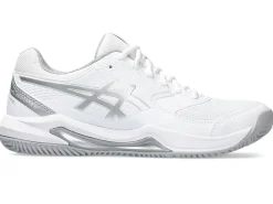 Padel|Padel>ASICS GEL-DEDICATE 8 PADEL White/Pure Silver