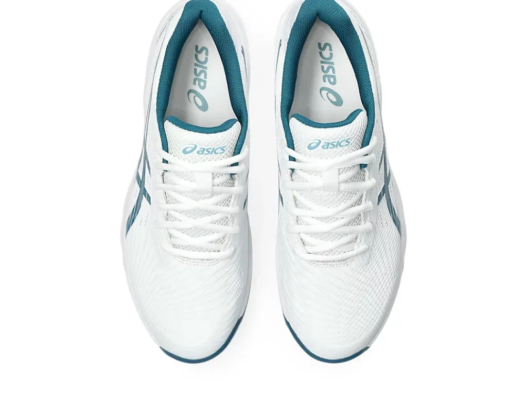 Tennisschoenen|Tennis>ASICS GEL-GAME 9 White/Restful Teal
