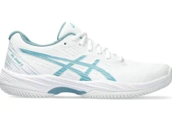 Tennisschoenen|Tennis>ASICS GEL-GAME 9 CLAY/OC White/Gris Blue